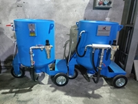 150 kg Siliziumsand manuelle Luft-Marmor-Sandstrahlmaschine - 1