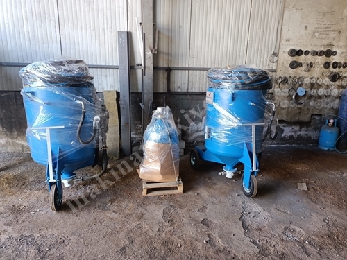 300 kg Siliziumsand Manuelle Druckluft-Marmorstrahlmaschine