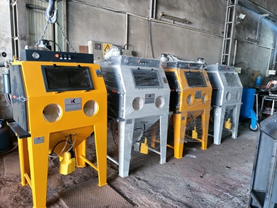 900x750x750 mm Standart Tablalı Mermer Kumlama Makinası - 15