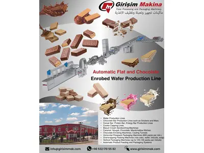 Flat Wafers And Chocolate Enrobed Wafers Productıon Line