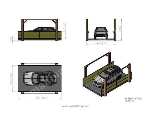 4 Column Economic Vehicle Platform