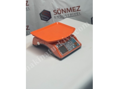 Balance calculatrice de prix électronique orange 40 kg