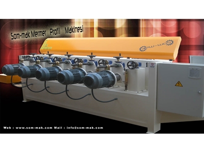 5-Head Marble Granite Profile Processing Machine - 0