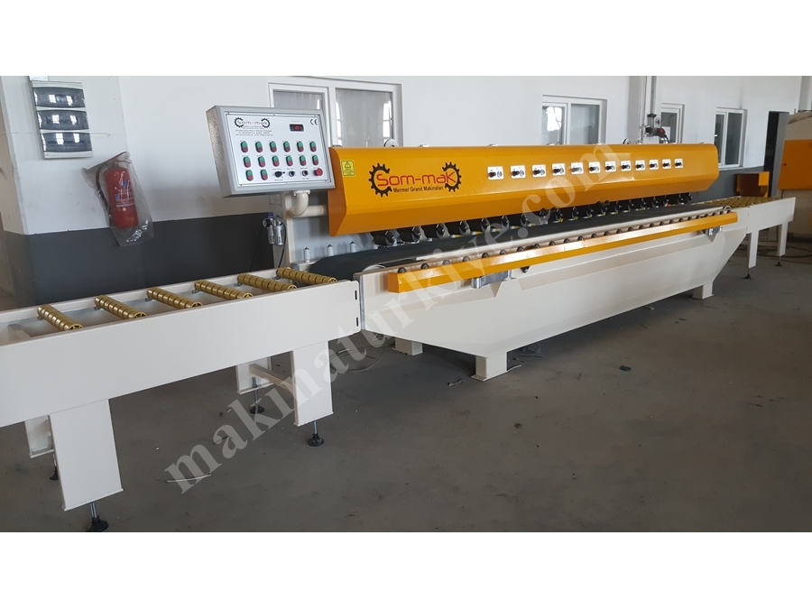 14 Kafa Mermer Pah Kırma Makinası