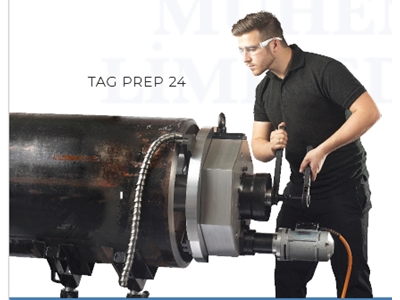 6,9"-23,6" İnç Boru Kaynak Ağzı Açma Makinası