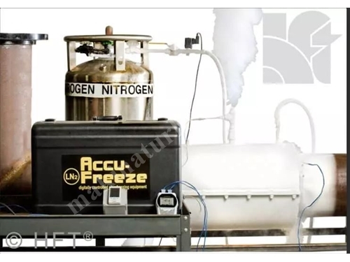 Otomatik Kontrollü Sıvı Nitrojen Boru Dondurma Makinası