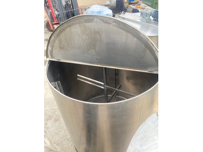 1400 Litre Paslanmaz Krom Çelik Gıda Mikseri - 7