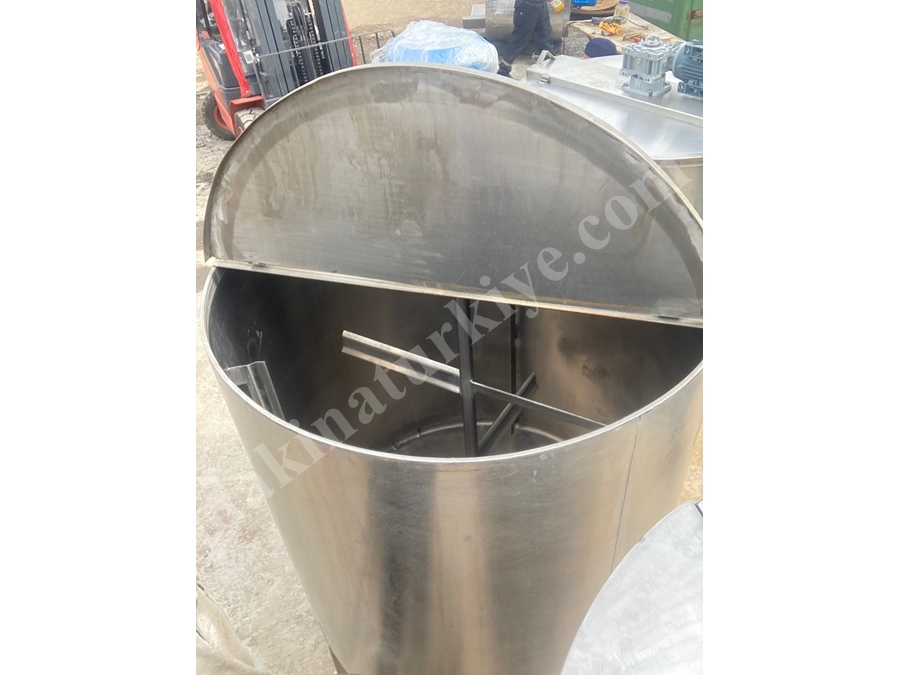 1400 Litre Paslanmaz Krom Çelik Gıda Mikseri