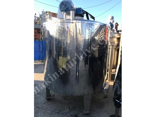 3300 Litre Elektrik Isıtmalı İzolasyonlu Paslanmaz Gıda Mikseri