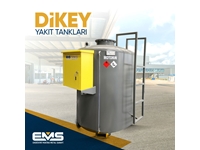 1.000 Litre Yerüstü Pompa Donanımlı Dikey Yakıt Tankı 