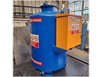 1.000 Litre Yerüstü Pompa Donanımlı Dikey Yakıt Tankı  - 2