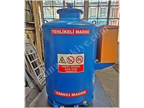 1.000 Litre Yerüstü Pompa Donanımlı Dikey Yakıt Tankı 