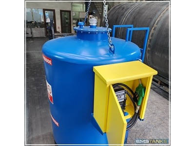 1.000 Litre Yerüstü Pompa Donanımlı Dikey Yakıt Tankı  - 7