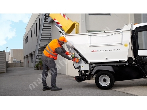 650 Kg Carrying Capacity Electric Hydraulic Dump Garbage Transport Vehicle