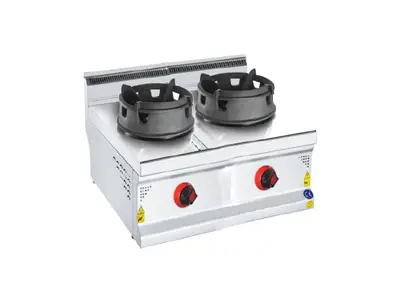 800x700x300 cm Double Countertop Wok Cooker