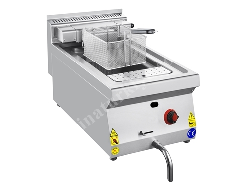 400x700x300 cm Single Edge Countertop Gas Industrial Fryer