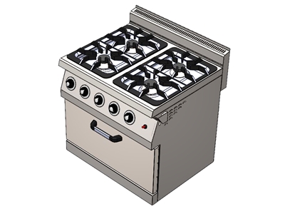 Cuisinière à gaz Edge 800c700x850 cm - 0