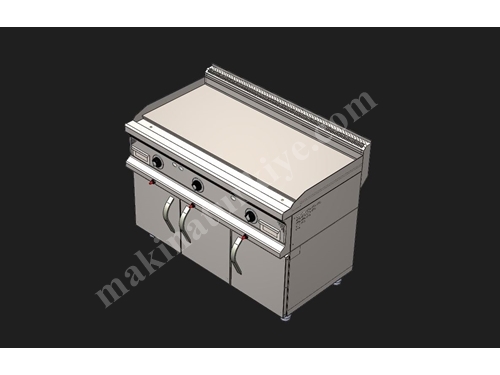 1200x900x850 cm Cabinet Gas Flat Plate Industrial Grill
