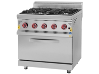 4-Burner Gas Stove with Oven - 0