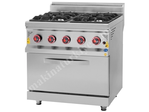 4-Burner Gas Stove with Oven