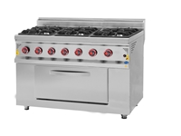 6-Burner Gas Stove with Oven - 0