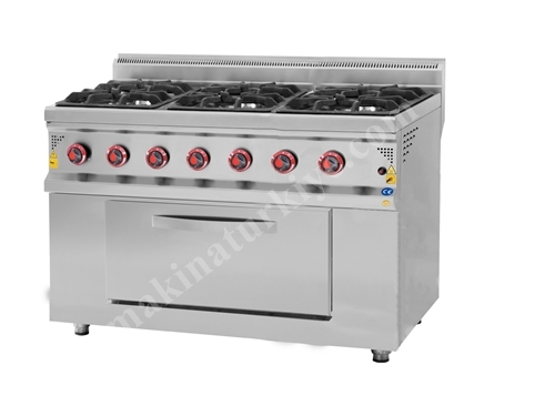 6-Burner Gas Stove with Oven