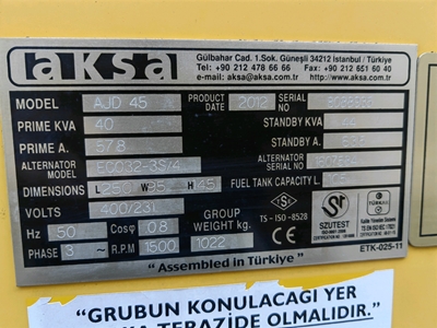 45 Kva Motorlu Dizel Jeneratör - 4