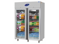 Vertikaler Positiv-Glastür-Kühlschrank mit 1200 Litern - 0
