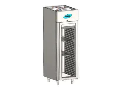 700 Liter Negative Glass Door Self Shelf Monoblock Vertical Refrigerator