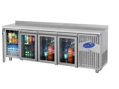 550 Litre Glass Door Counter Type Refrigerator