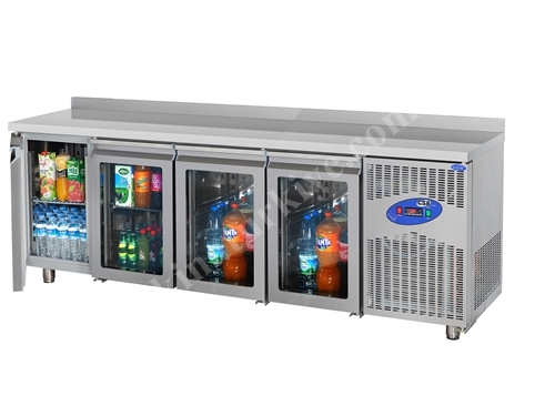 550 Liter Unterbau-Kühlschrank mit Glastür