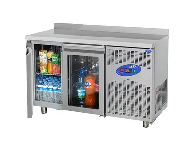 281 Liter Unterbau-Kühlschrank mit Glastür
