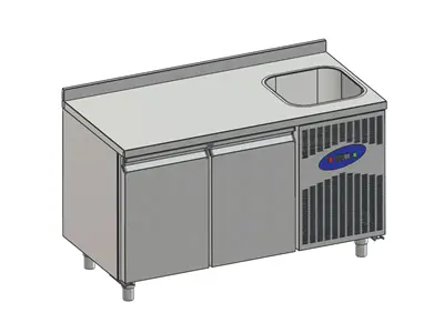 Réfrigérateur Négatif de Table à Évier 281 Litres