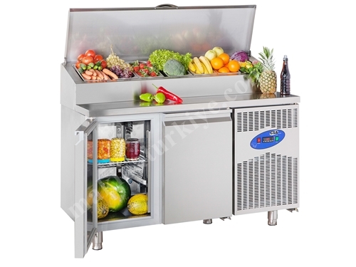 281-литровый холодильник для макияжа с рабочей столешницей
