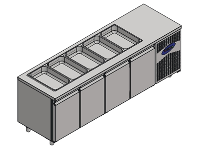 632 Litre Havuzsuz Salad Bar - 0