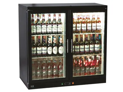 Холодильник барного типа с двумя дверцами на 210 литров