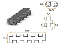82,5 mm Modular Conveyor Belt - 0
