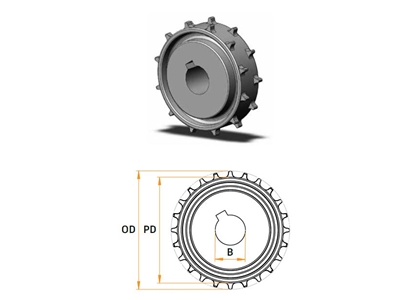 99,2 Mm Konveyör Dişlisi - 0