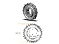 122,5 Mm Konveyör Dişlisi