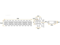 PMB 2540 P30 - 170 Modular Conveyor Belt - 1