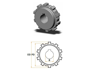 79,9 Mm Konveyör Dişlisi - 0