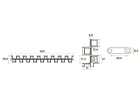 309 Mm Keyless Modular Conveyor Belt - 1