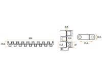 309 Mm Lockable Modular Conveyor Belt - 1