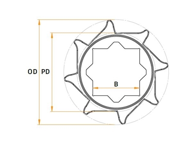 67.2 Mm Conveyor Gear - 1