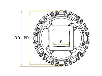 PMBD 3810 - Z12 Konveyör Dişlisi  - 1