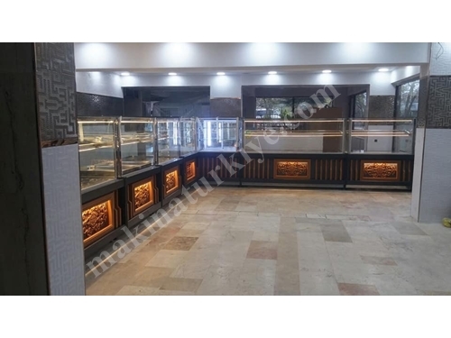 Led Aydınlatmalı Ve Pvc Kaplamalı Fırın Ve Pastahane Dolabı