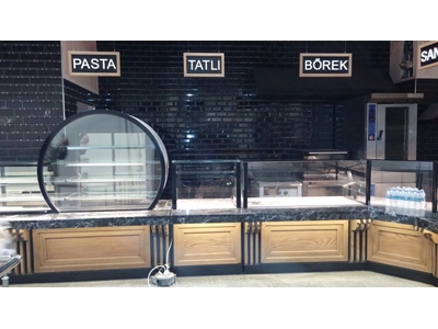 Led Aydınlatmalı Ve Pvc Kaplamalı Fırın Ve Pastahane Dolabı - 5