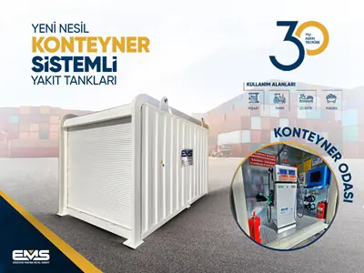 10.000 Litre Konteyner Sistemli Yakıt Tankı 