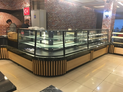 Sıfır Pasta Dolabı Unlu Mamül Teşhir Yaş Pasta Baklava Dolabı - 2