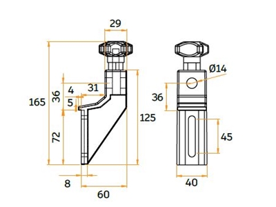 165x125 mm Konveyör Konsolu - 1